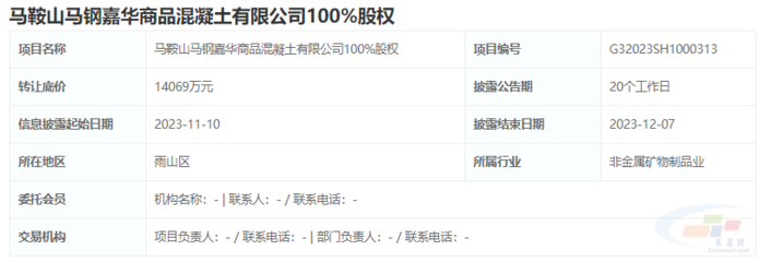 底價(jià)1.4億元掛牌轉(zhuǎn)讓?zhuān)R鋼嘉華混凝土股權(quán)易主引發(fā)關(guān)注